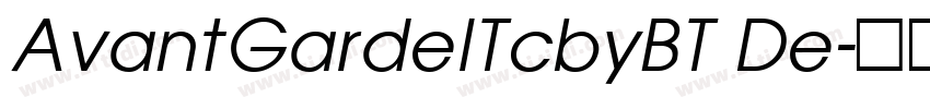AvantGardelTcbyBT De字体转换
